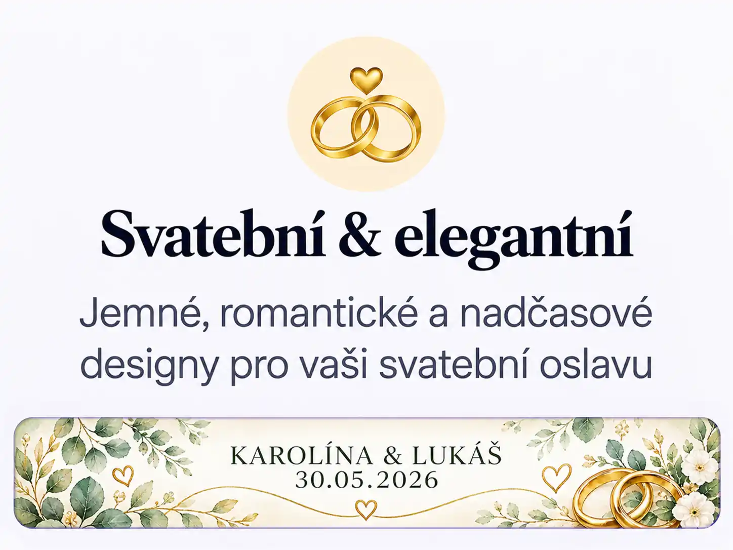 Svatební & Elegantní grafika