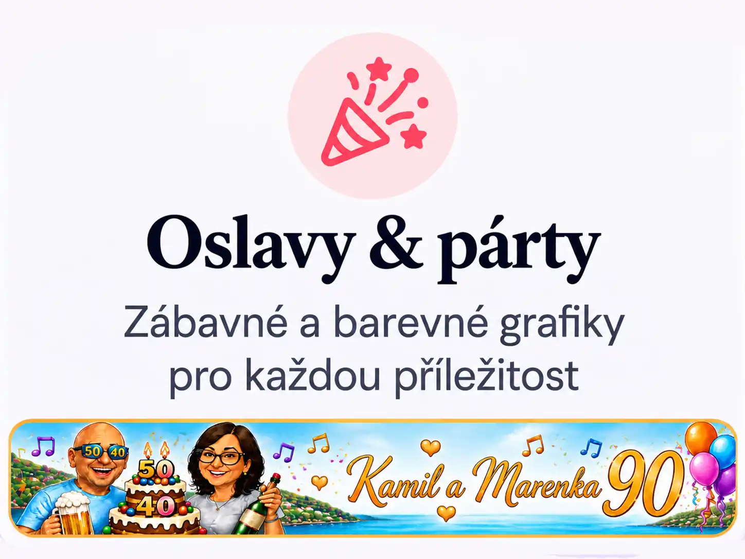 Oslavy & Párty grafika