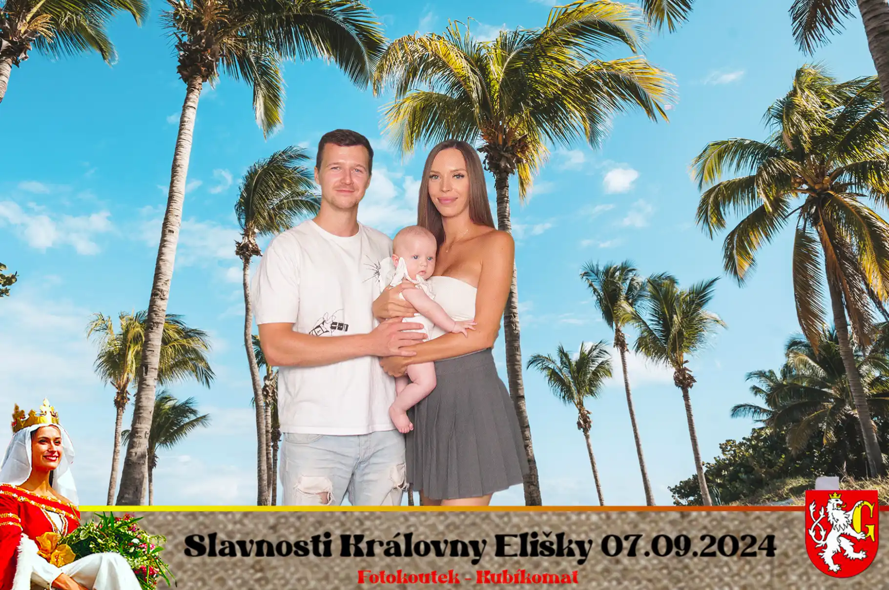 Finální fotografie s digitálním pozadím