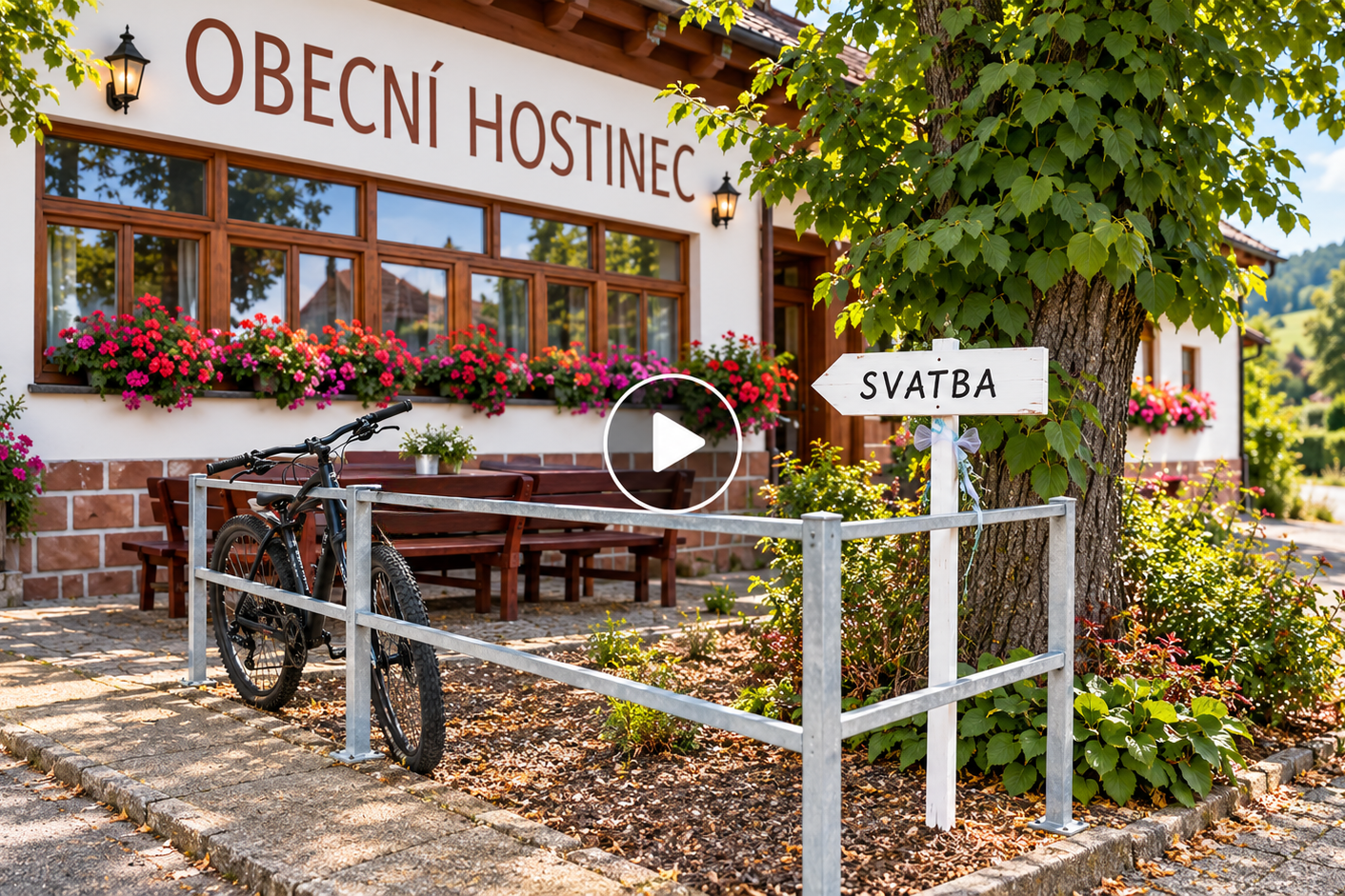 Svatba Honza a Hanča v Penzionu na Bělísku – video z fotokoutku Kubíkomat